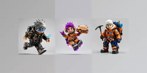 Brickstyle Toy Heroes Collections generated by chatgpt-image