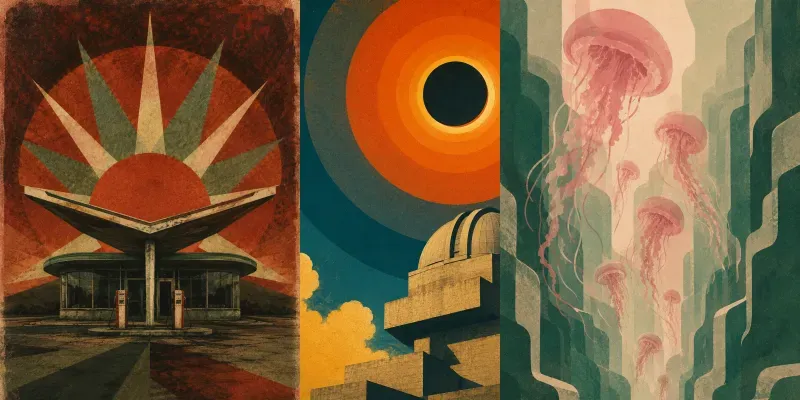 Risograph Midcentury Dream Poster Art generated by undefined