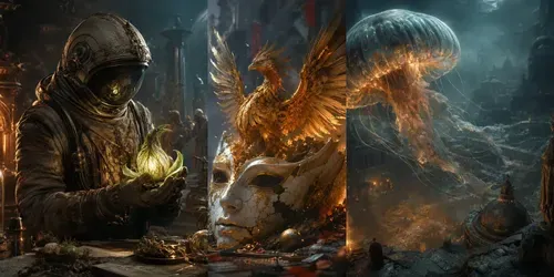 Cinematic Symbolism Collages generated by chatgpt-image