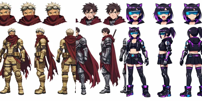 Pro Anime Character Sheet Makers generated by undefined