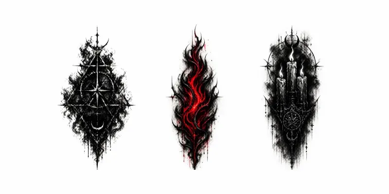 Dark Gothic Tattoo Designs generated by undefined