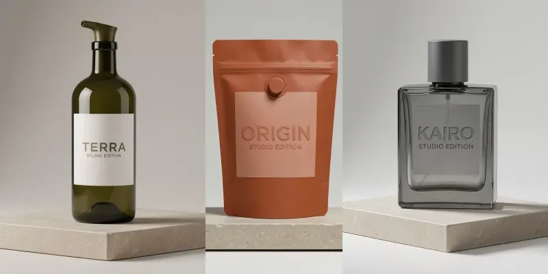 Minimalist Packaging Mockup Fluxes