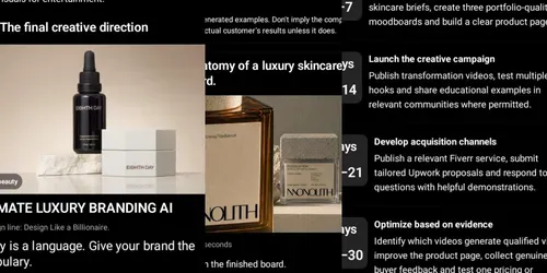 Luxury Brand Mood Boards generated by chatgpt-image