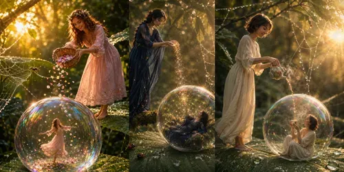 Whimsical Bubble Fantasy Composites generated by chatgpt-image
