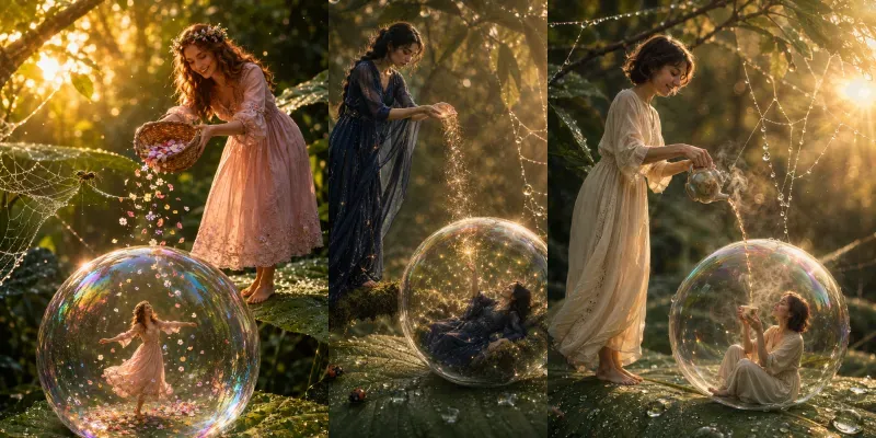 Whimsical Bubble Fantasy Composites generated by undefined