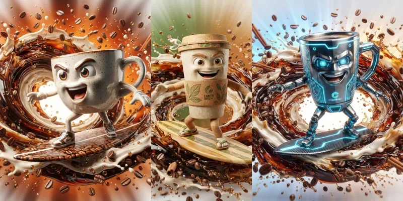 Highoctane Coffee Commercial Renders generated by undefined