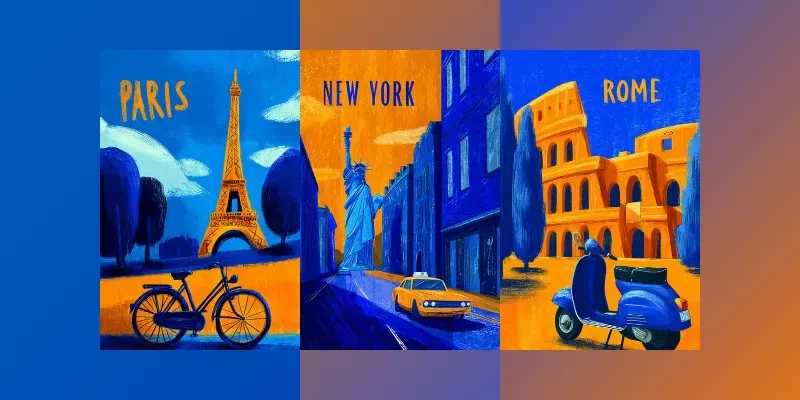 Bold Modern Travel Poster Style generated by undefined