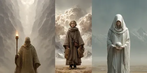 Mystic Ancient Wizard Portraits generated by midjourney