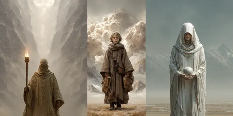 Mystic Ancient Wizard Portraits generated by undefined