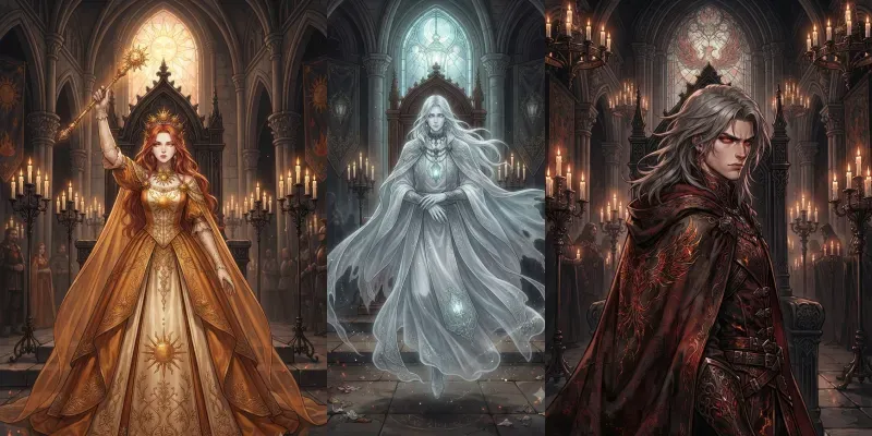 Gothic Royal Anime Portraits generated by undefined