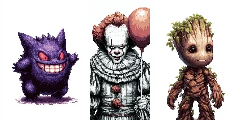 Pixel Art Characters generated by undefined