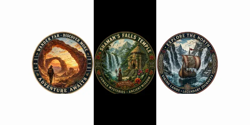Adventure Badge Emblem Creators generated by undefined