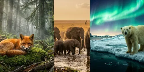 Global Wildlife Natures generated by gemini-image