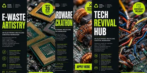 Ecotech Workshop Event Poster Designs generated by chatgpt-image