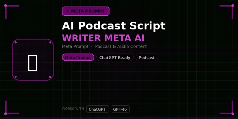 Podcast Script Writer Meta Ai generated by undefined
