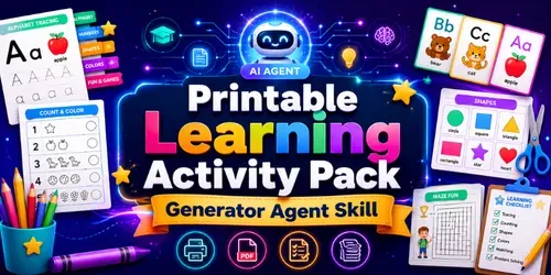 Printable Learning Activity Pack Agent generated by chatgpt-skill
