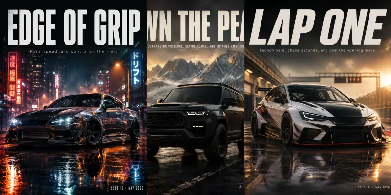 Cinematic Car Poster Makers generated by undefined