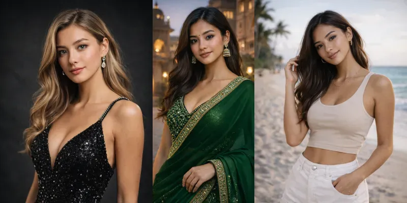 Influencer Instagram Model Portraits generated by undefined
