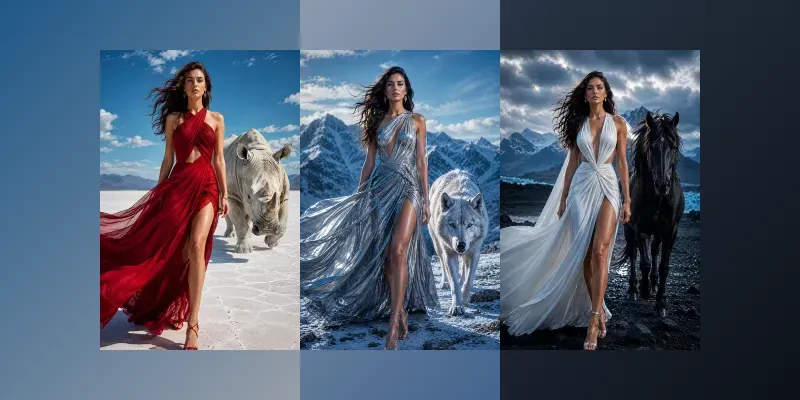 Luxury Fashion With Wild Icons generated by undefined