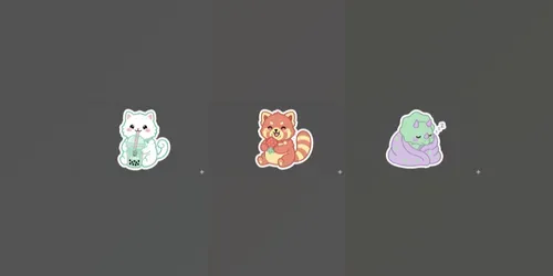 Kawaii Diecut Sticker Designs generated by gemini-image