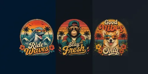 Retro Cool Animal Vibes generated by chatgpt-image