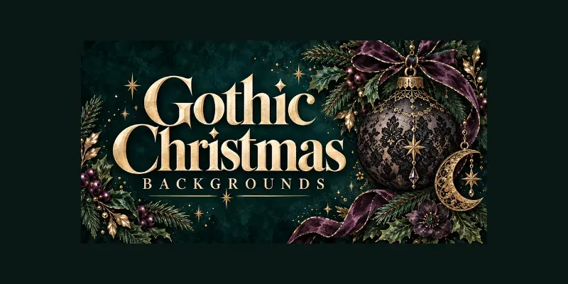 Gothic Christmas Seamless Backgrounds