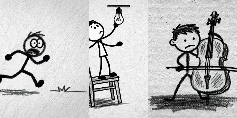 Hand Drawn Stick Figure Animations generated by undefined