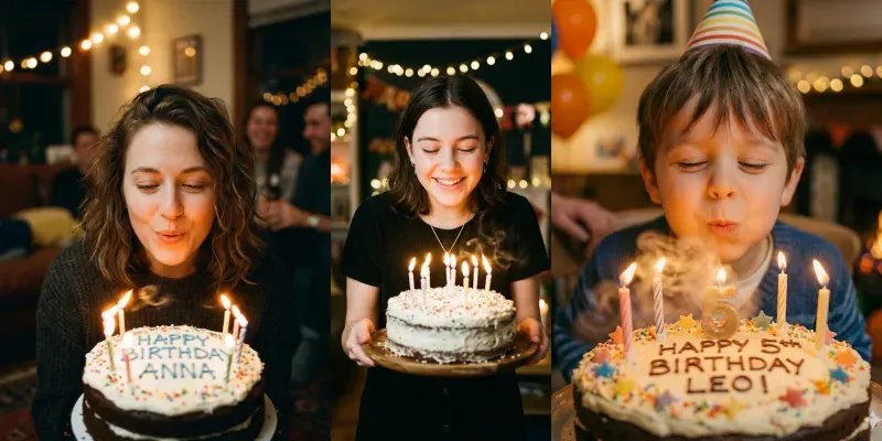 Photos With Cakes Birthday Anniversaries generated by undefined