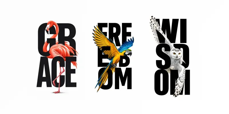 Wildlife Typography Designs generated by undefined