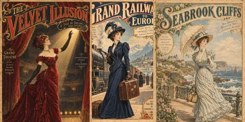 Antique Victorian Fashion Posters generated by chatgpt-image