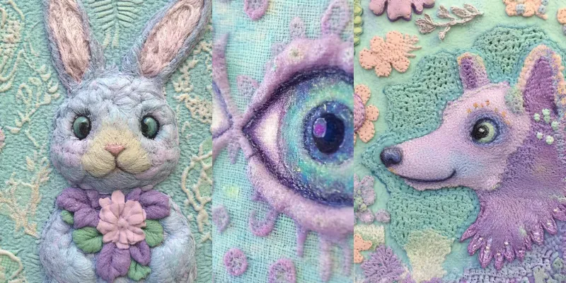 Surreal Whimsy In Dreamlike Textures generated by undefined