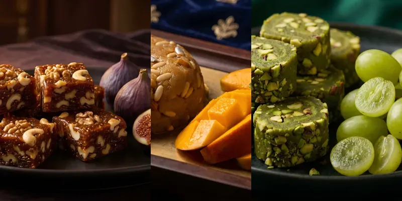 Luxury Indian Halwa Barfi Stock Photos generated by undefined