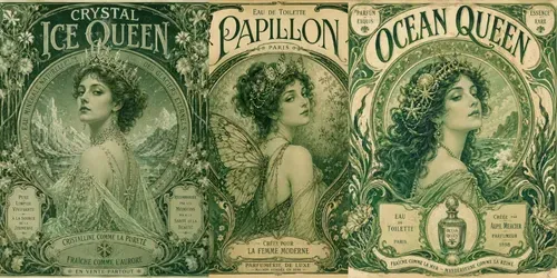 Art Nouveau Vintage Poster Creators generated by chatgpt-image