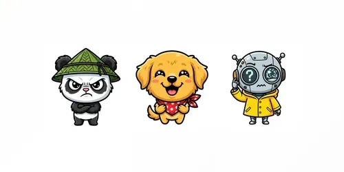 Kawaii Chibi Clipart Stickers generated by gemini-image