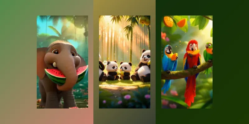 Cute Jungle Fruit Parties generated by undefined