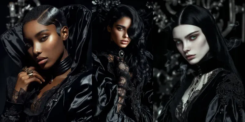 Velvet Noir Portraits generated by undefined