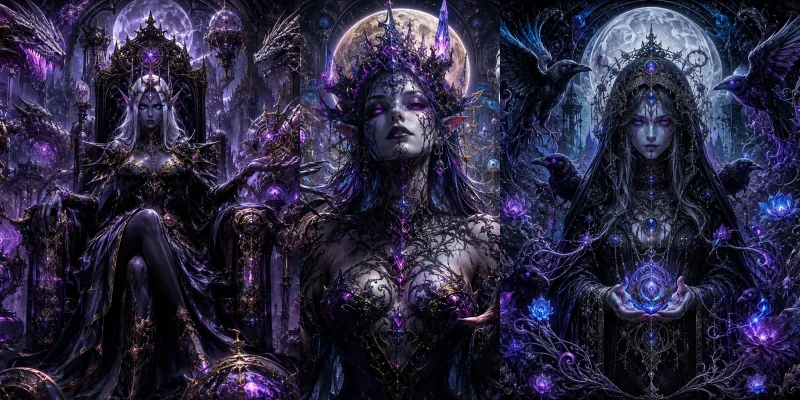 Dark Fantasy Neon Surrealisms generated by undefined