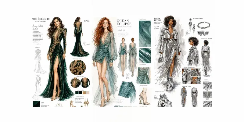 Luxury Fashion Sketches generated by undefined