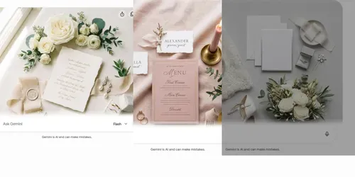 Wedding Detail Flatlay Photo Builders generated by gemini-image
