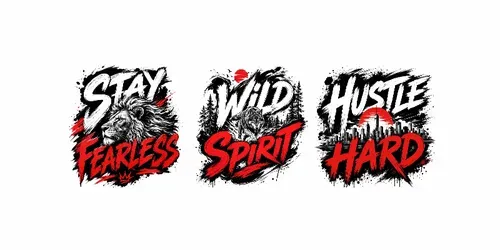 Bold Brush Typography Tees generated by chatgpt-image