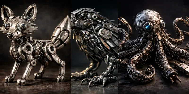 Tool Creature Sculptures generated by undefined