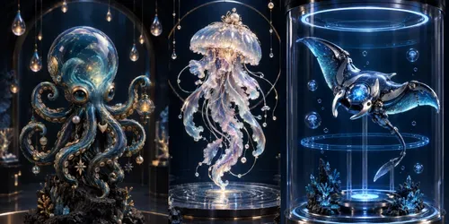Ocean Depths Premium 3D Art Toys generated by chatgpt-image