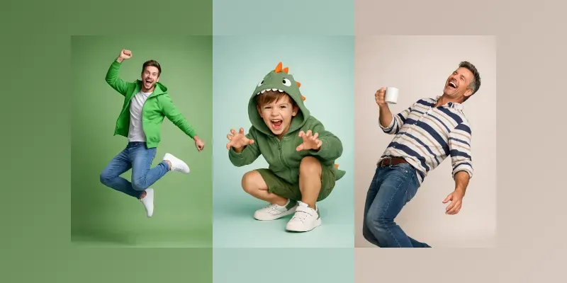 Dynamic Action Portrait Photography generated by undefined