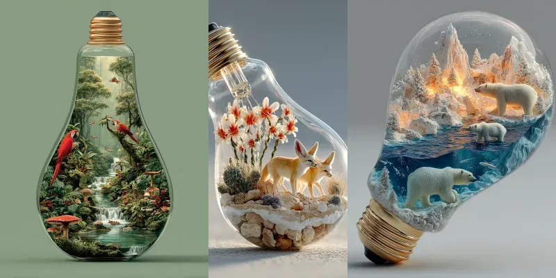 Sustainable Ecolightbulb Ecosystems generated by undefined