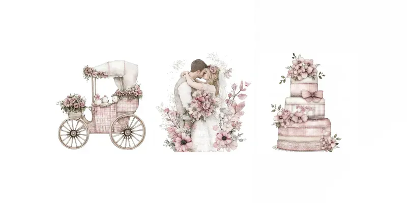 Beautiful Wedding Cliparts