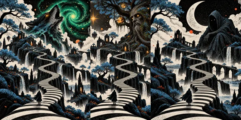 Surrealist Dreamscape Character Series