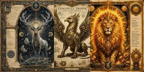 Mythic Relics Archive Series generated by chatgpt-image