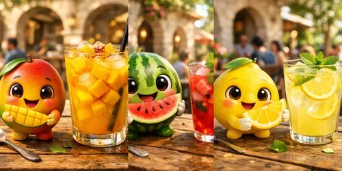 Cute 3D Fruit Juice Mascot Generator generated by chatgpt-image