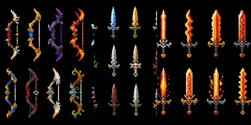 8bit RPG Weapon Sprite Sheet Generator generated by chatgpt-image