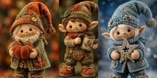 Whimsical Ragdoll Gnome Card Designs generated by chatgpt-image